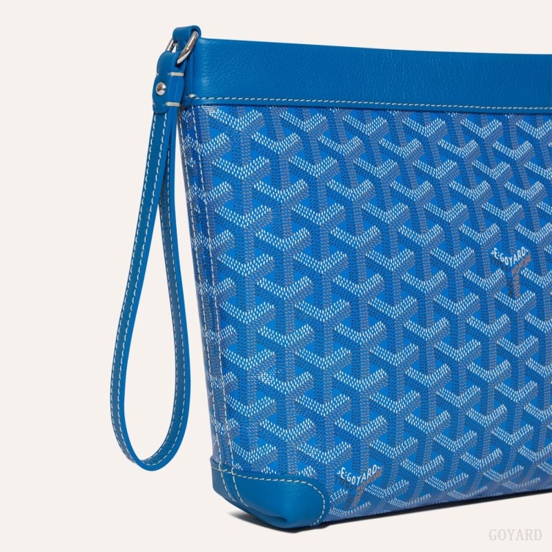 Blue Goyard Conti pouch | QRPF6754