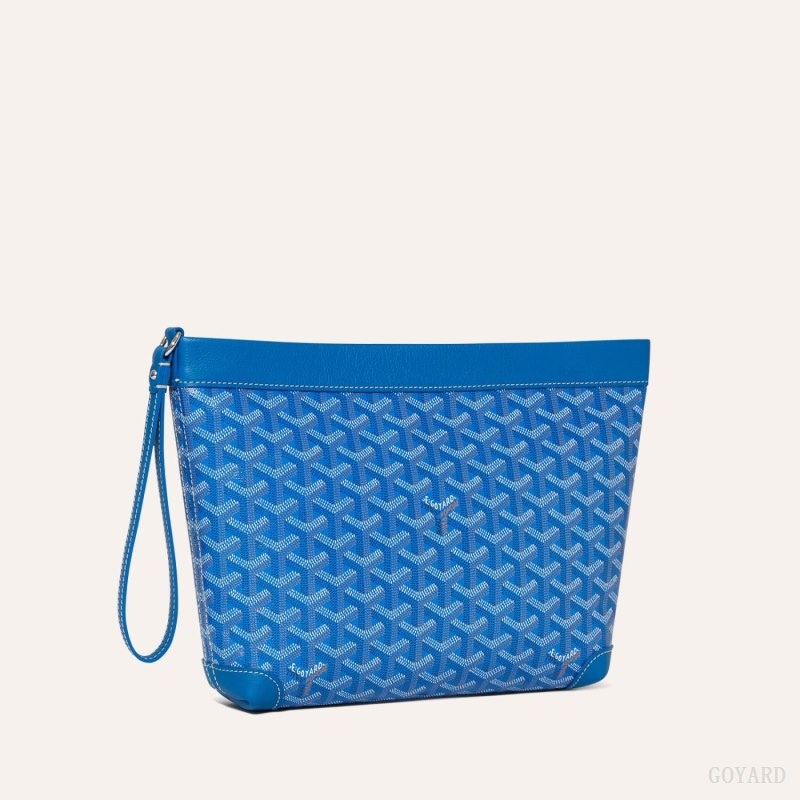 Blue Goyard Conti pouch | QRPF6754