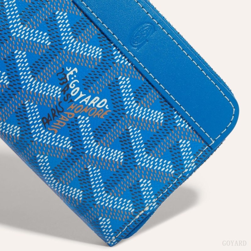 Blue Goyard MATIGNON MINI WALLET | KRMC6221