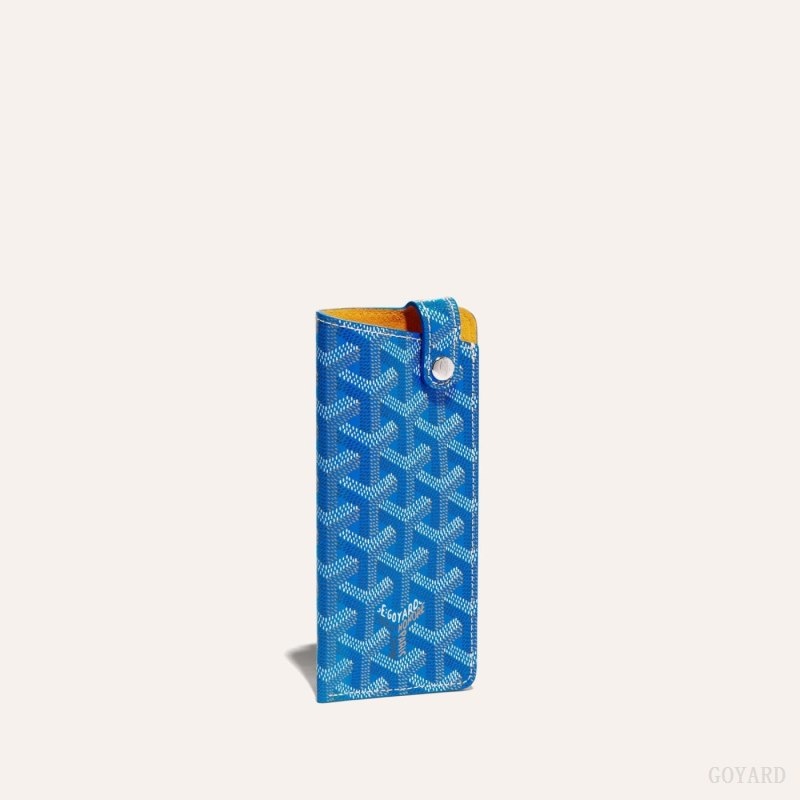 Blue Goyard MONTMARTRE PM GLASSES CASE | TFRS0027