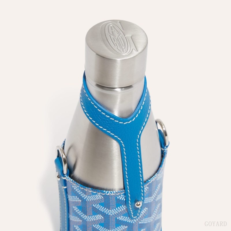 Blue Goyard Yonne PM Case & Flask | BFQU4290