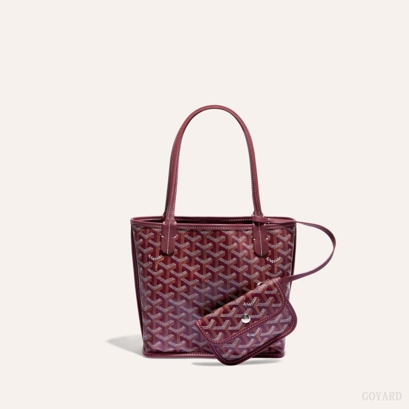 Burgundy Goyard ANJOU MINI BAG | EVHD7162