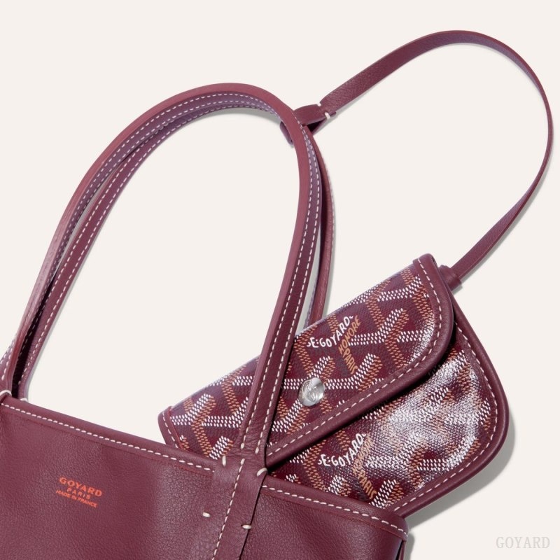 Burgundy Goyard ANJOU MINI BAG | EVHD7162