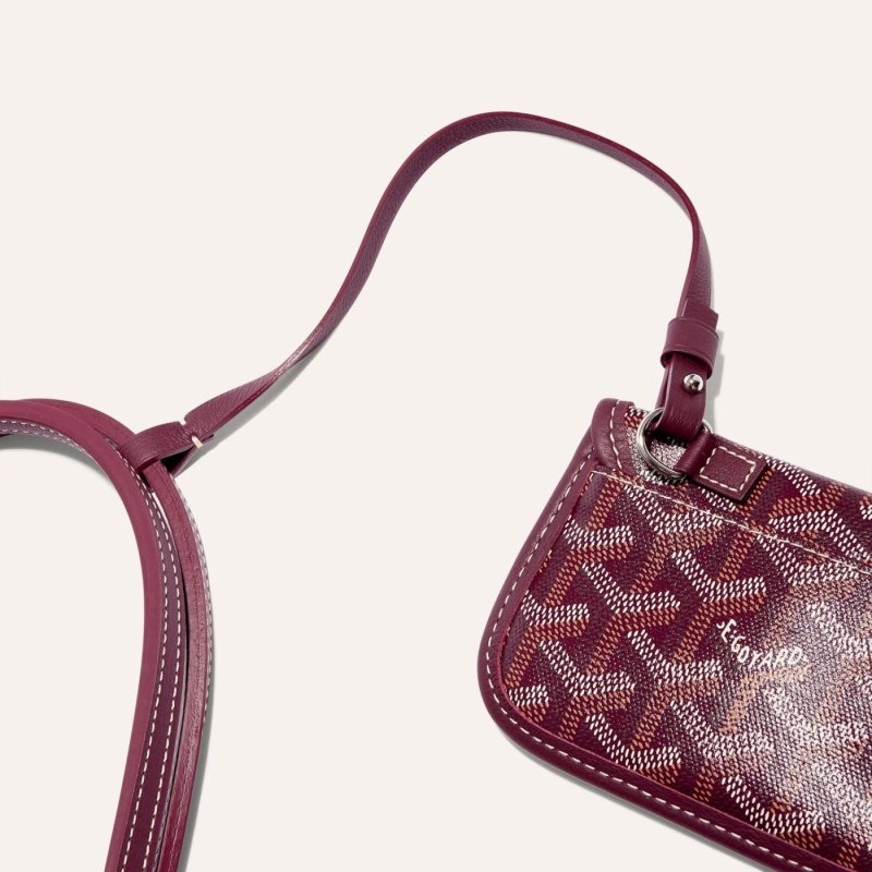 Burgundy Goyard ANJOU MINI BAG | EVHD7162