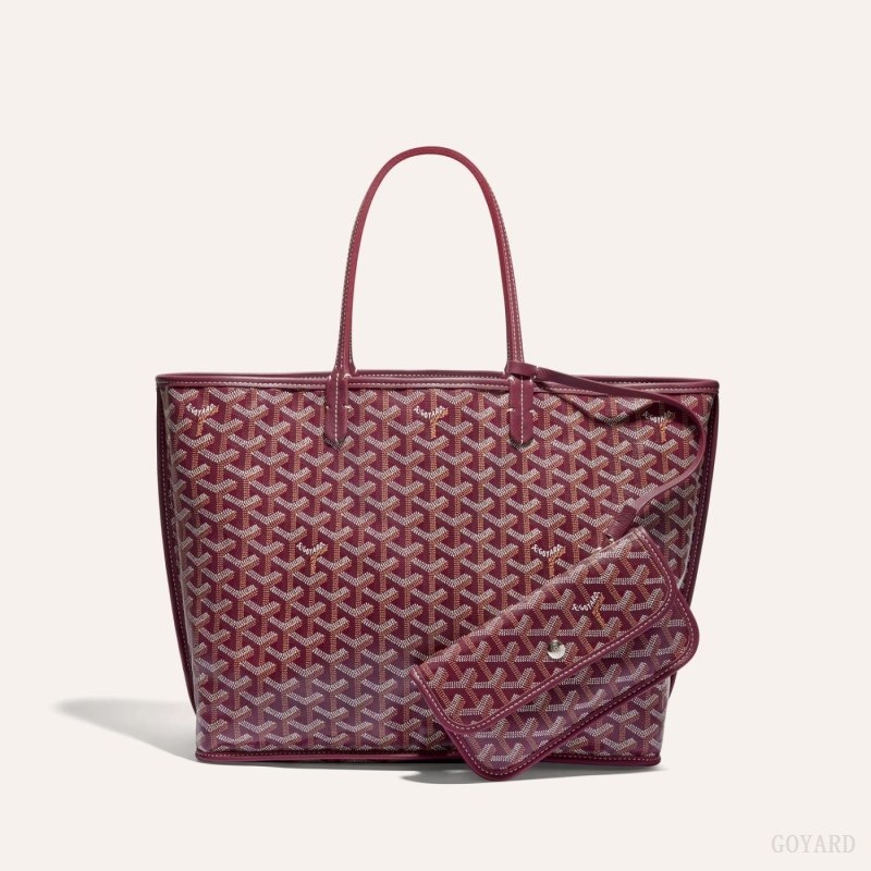 Burgundy Goyard ANJOU PM BAG | LMOB3987