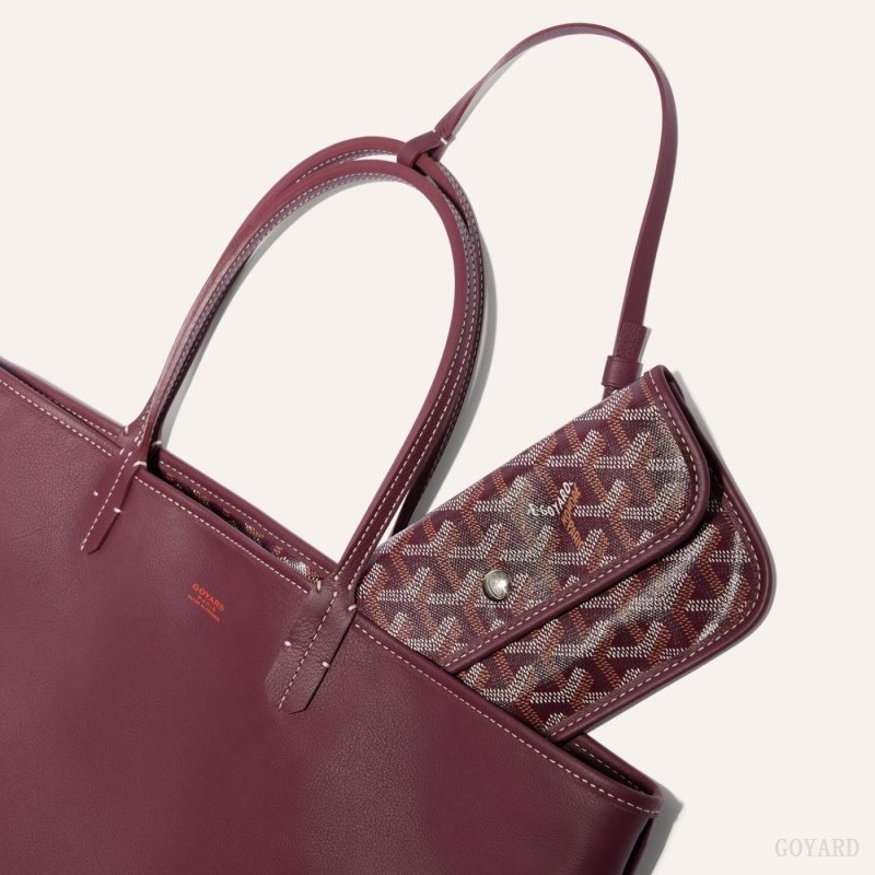 Burgundy Goyard ANJOU PM BAG | LMOB3987