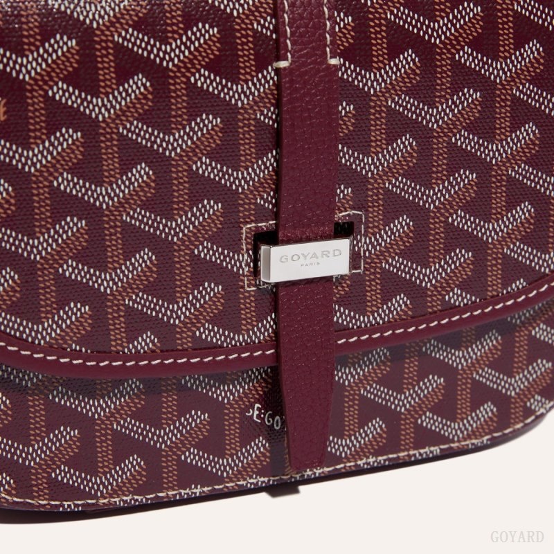 Burgundy Goyard Belvedere PM Bag | JIWN1043