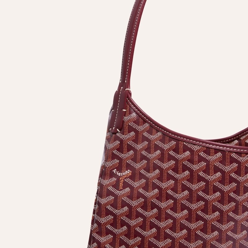 Burgundy Goyard Bohème Hobo Bag | YHDI3390