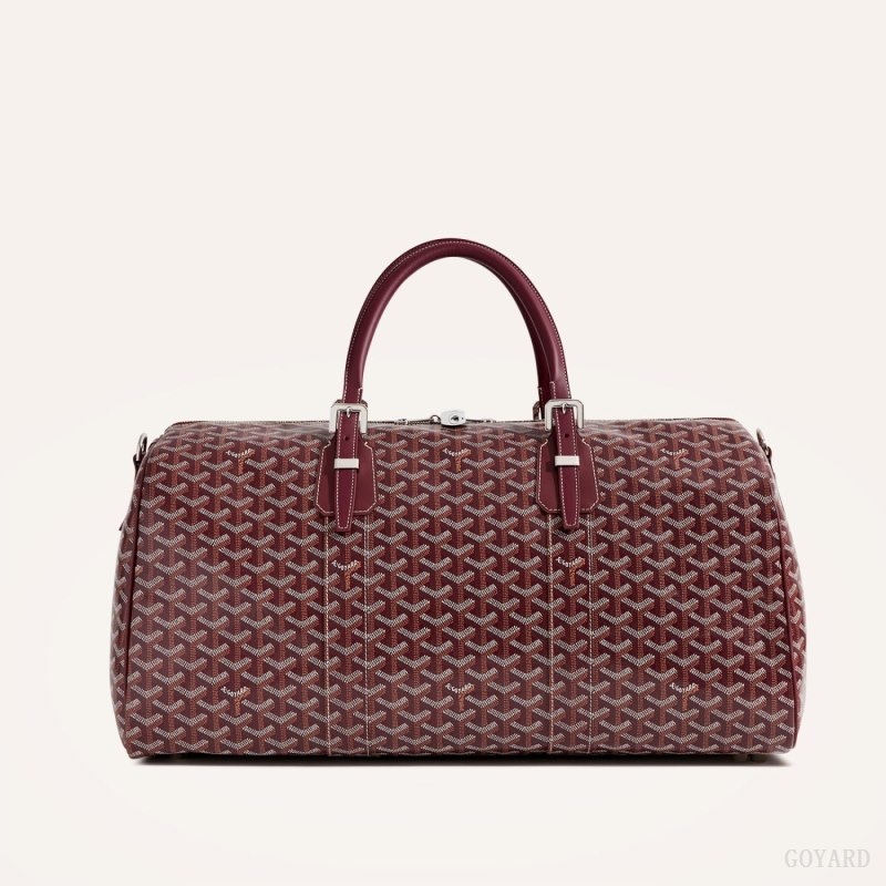 Burgundy Goyard Boston 50 bag | OJAW3980