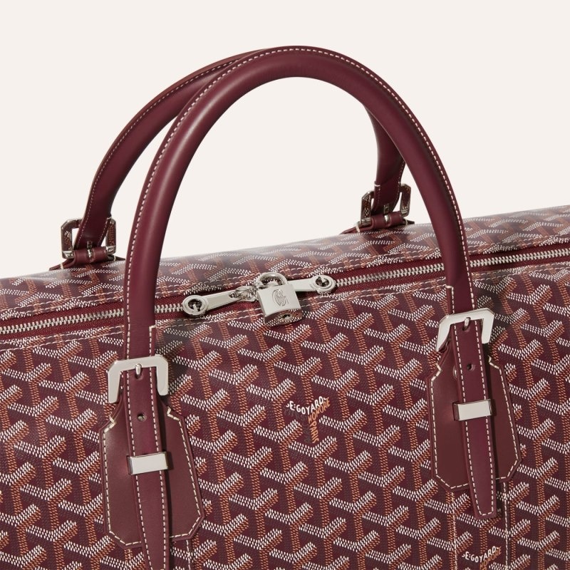 Burgundy Goyard Boston 50 bag | OJAW3980