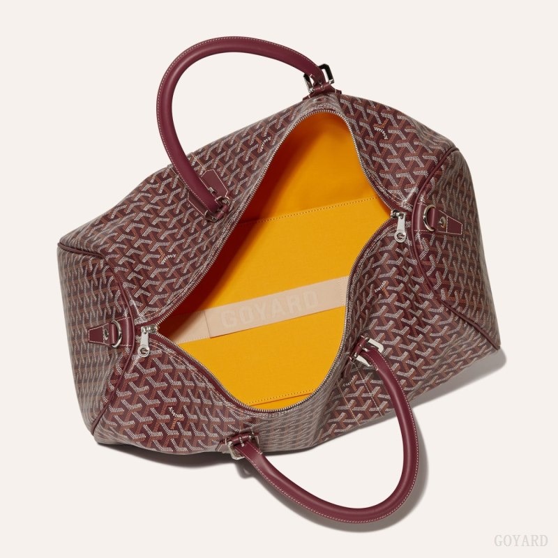 Burgundy Goyard Boston 50 bag | OJAW3980