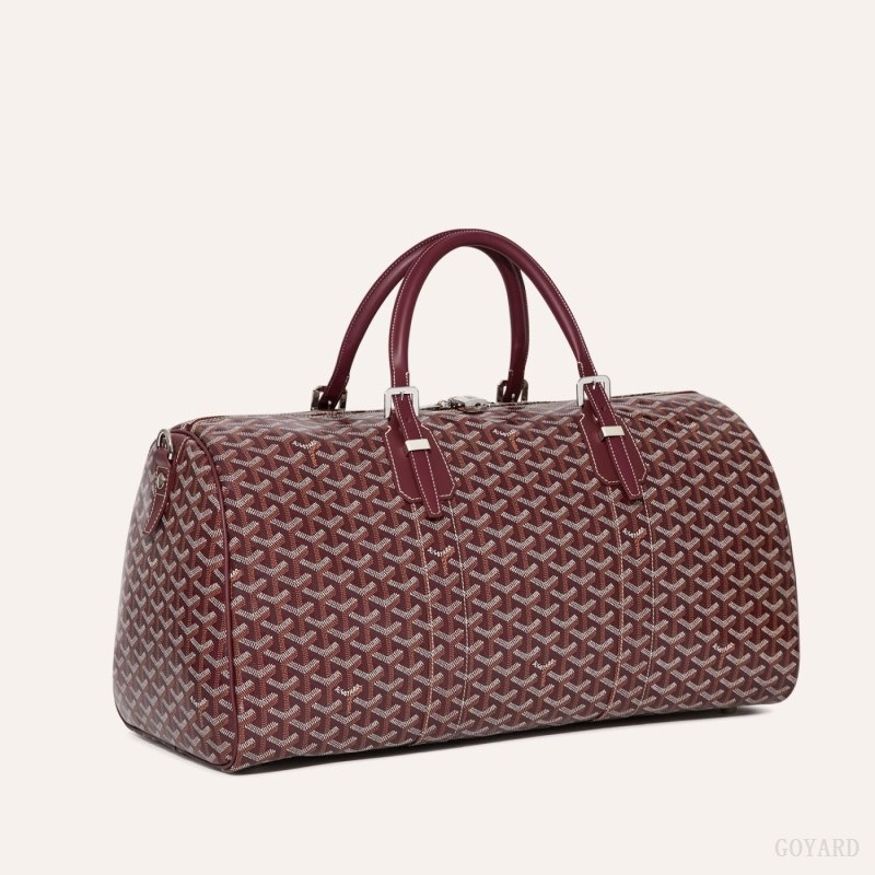 Burgundy Goyard Boston 50 bag | OJAW3980