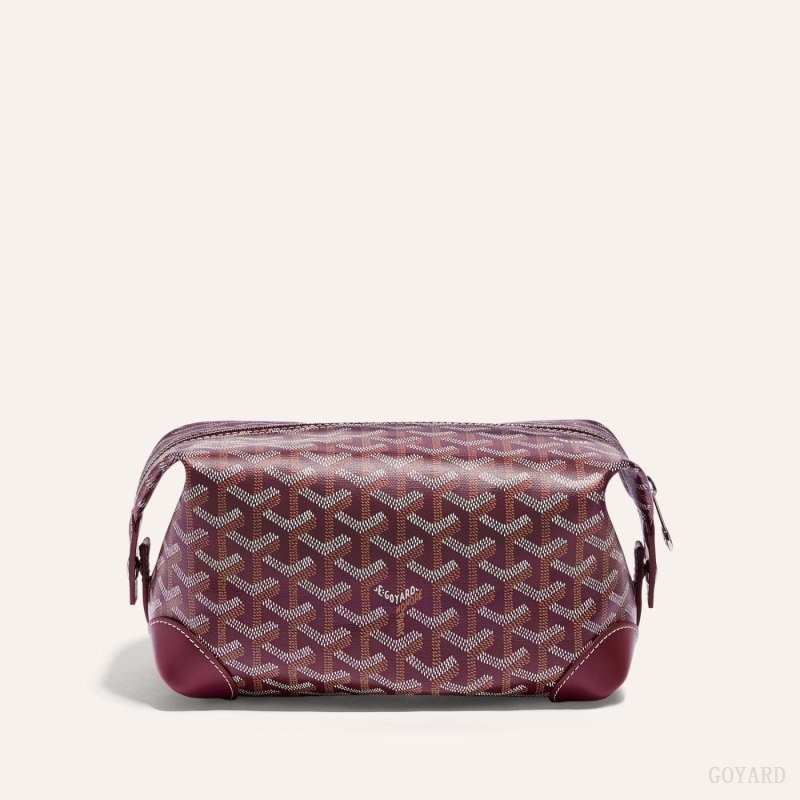 Burgundy Goyard Bowling 25 Toiletry Bag | WMPQ7070