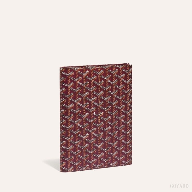 Burgundy Goyard CASTIGLIONE DOCUMENT COVER | TATY6152