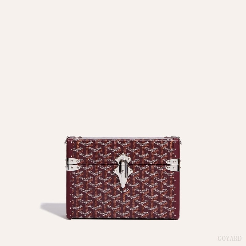 Burgundy Goyard Cassette Trunk Bag | TEMI3749