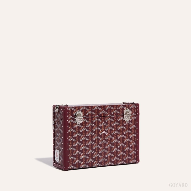 Burgundy Goyard Cassette Trunk Bag | TEMI3749