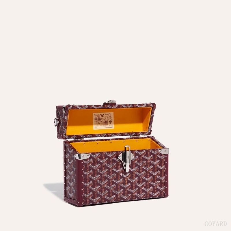 Burgundy Goyard Cassette Trunk Bag | TEMI3749