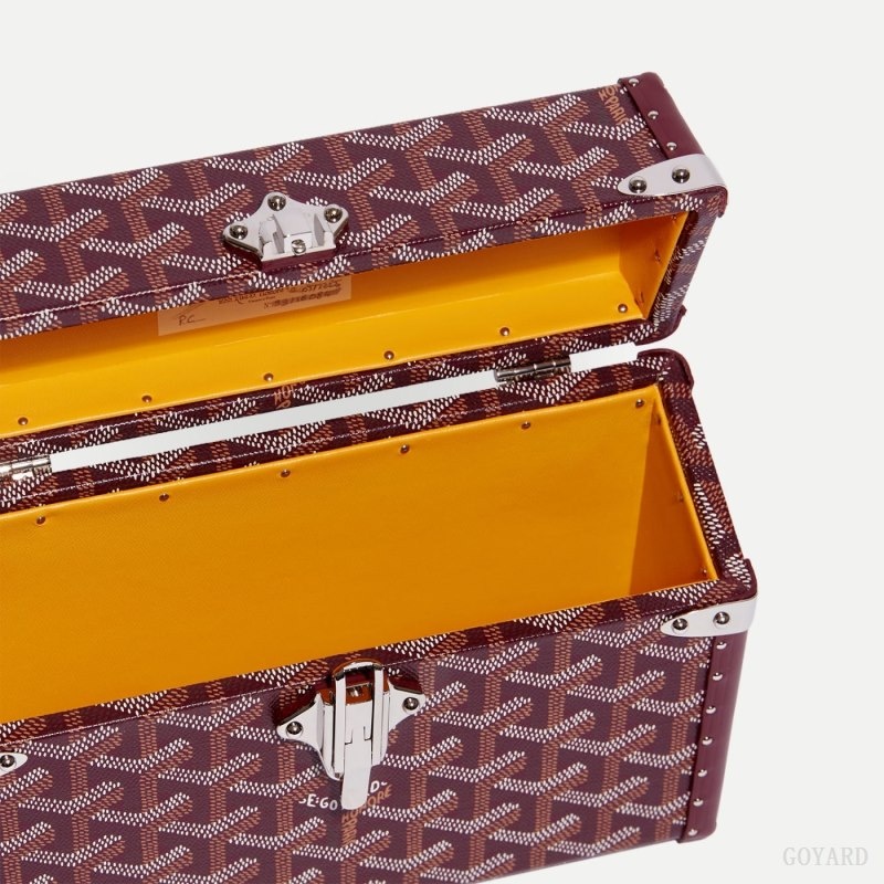 Burgundy Goyard Cassette Trunk Bag | TEMI3749