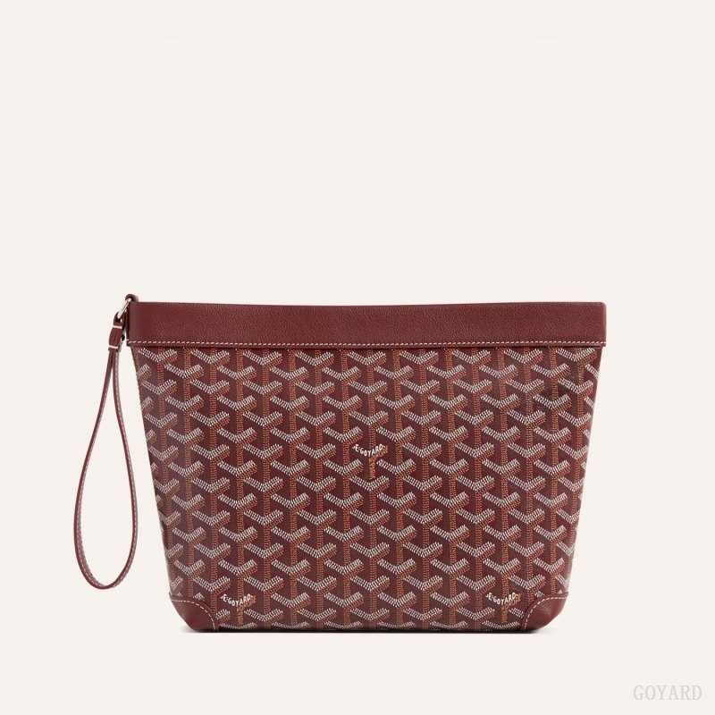 Burgundy Goyard Conti pouch | QWYZ6603