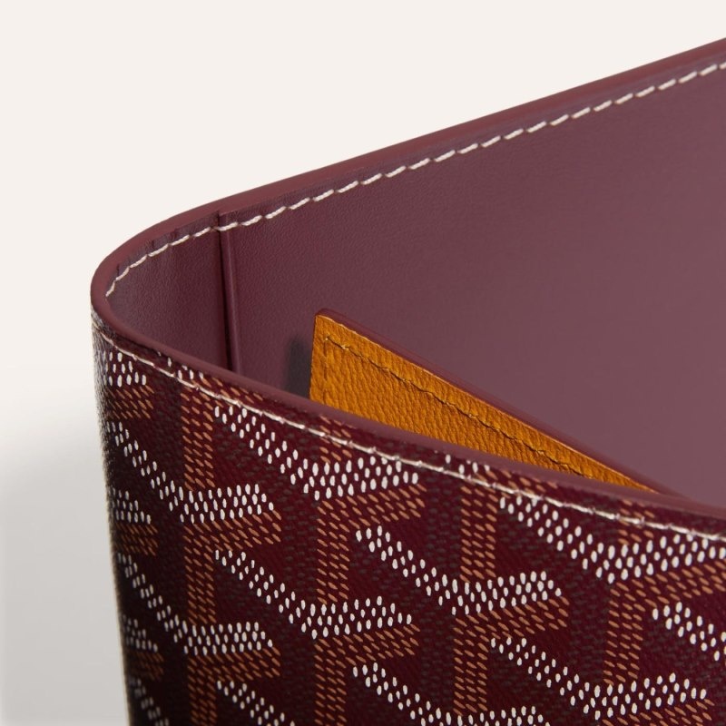 Burgundy Goyard GRENELLE PASSPORT COVER | HADW4871