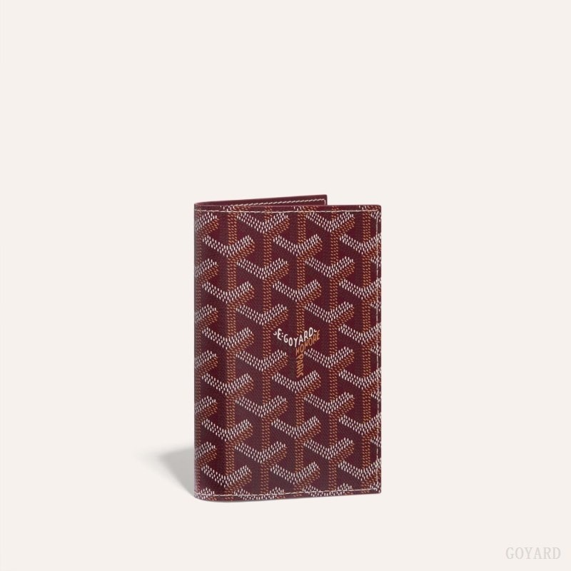 Burgundy Goyard GRENELLE PASSPORT COVER | HADW4871