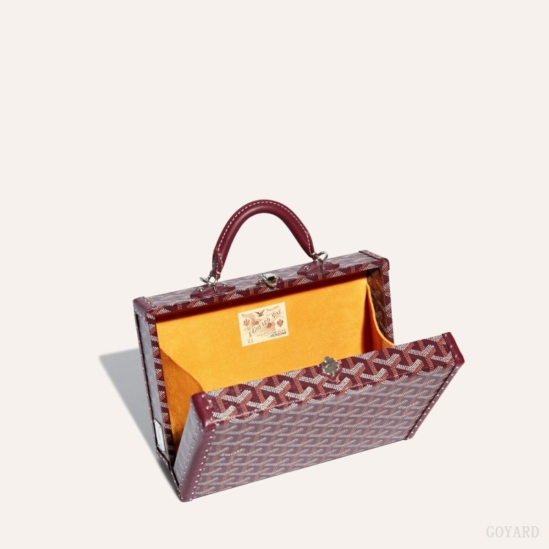 Burgundy Goyard Grand Hôtel Trunk Bag | EUII8197