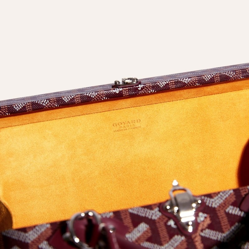 Burgundy Goyard Grand Hôtel Trunk Bag | EUII8197