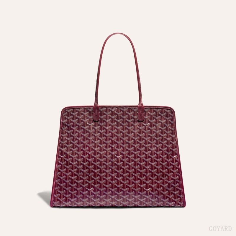 Burgundy Goyard HARDY PM BAG | DBJX2977