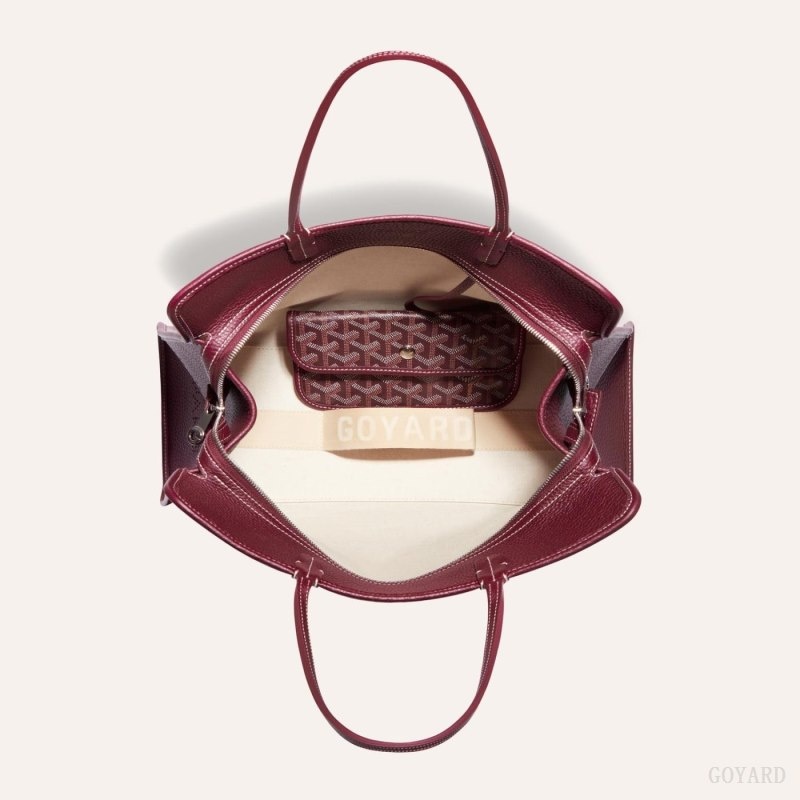 Burgundy Goyard HARDY PM BAG | DBJX2977