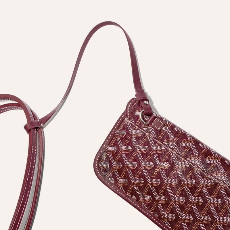 Burgundy Goyard HARDY PM BAG | DBJX2977