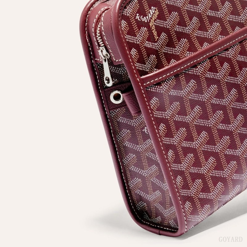 Burgundy Goyard JOUVENCE GM TOILET BAG | XIMF3742