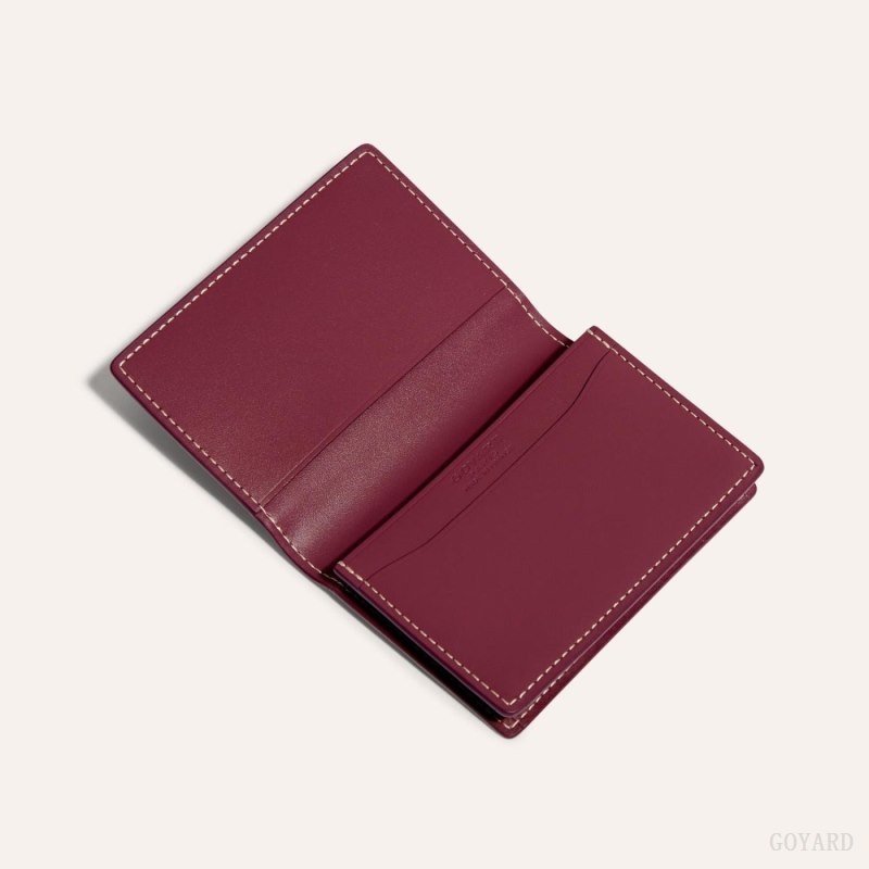 Burgundy Goyard MALESHERBES CARD WALLET | JTAF9932