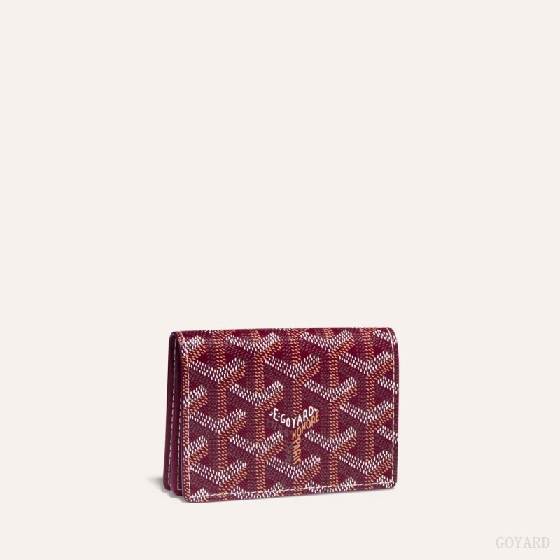 Burgundy Goyard MALESHERBES CARD WALLET | JTAF9932