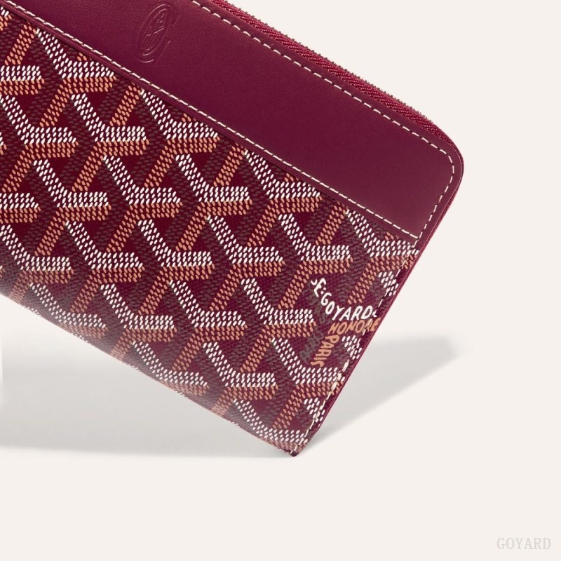 Burgundy Goyard MATIGNON GM WALLET | YZTV0122