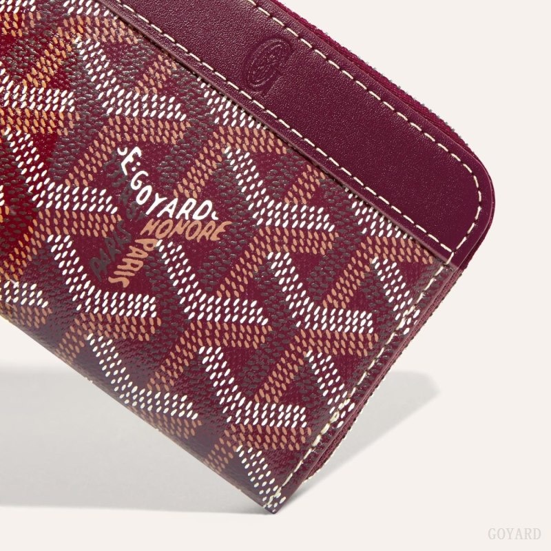 Burgundy Goyard MATIGNON MINI WALLET | VVUX1173