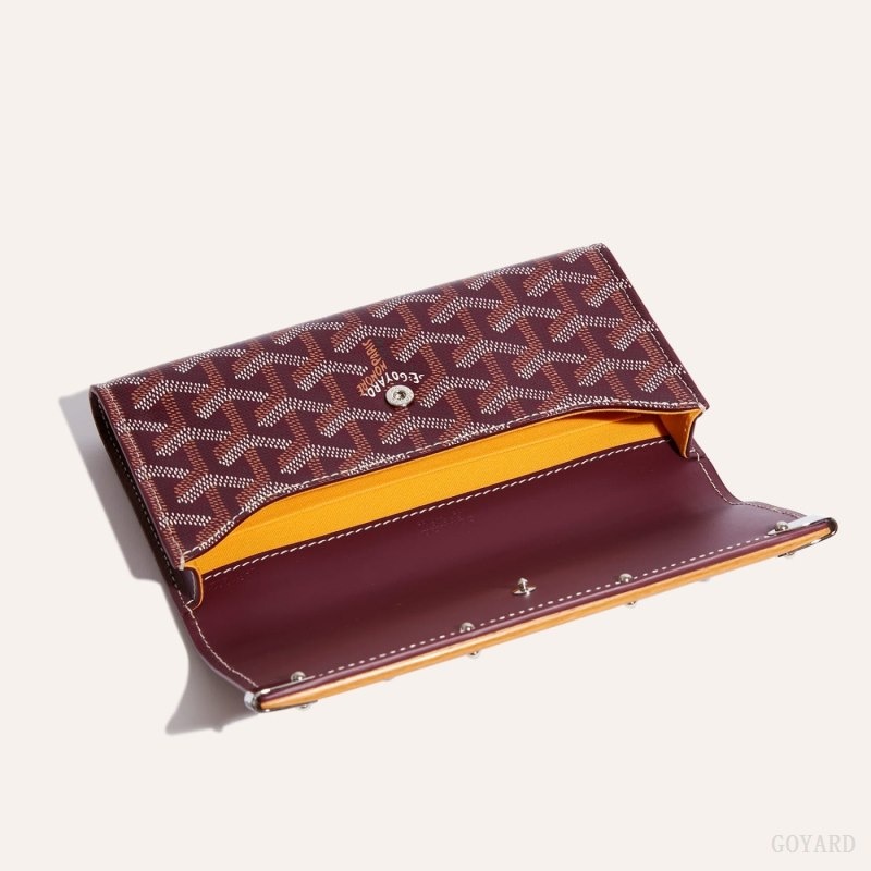 Burgundy Goyard Monte-Carlo Mini Case | GKDT2519