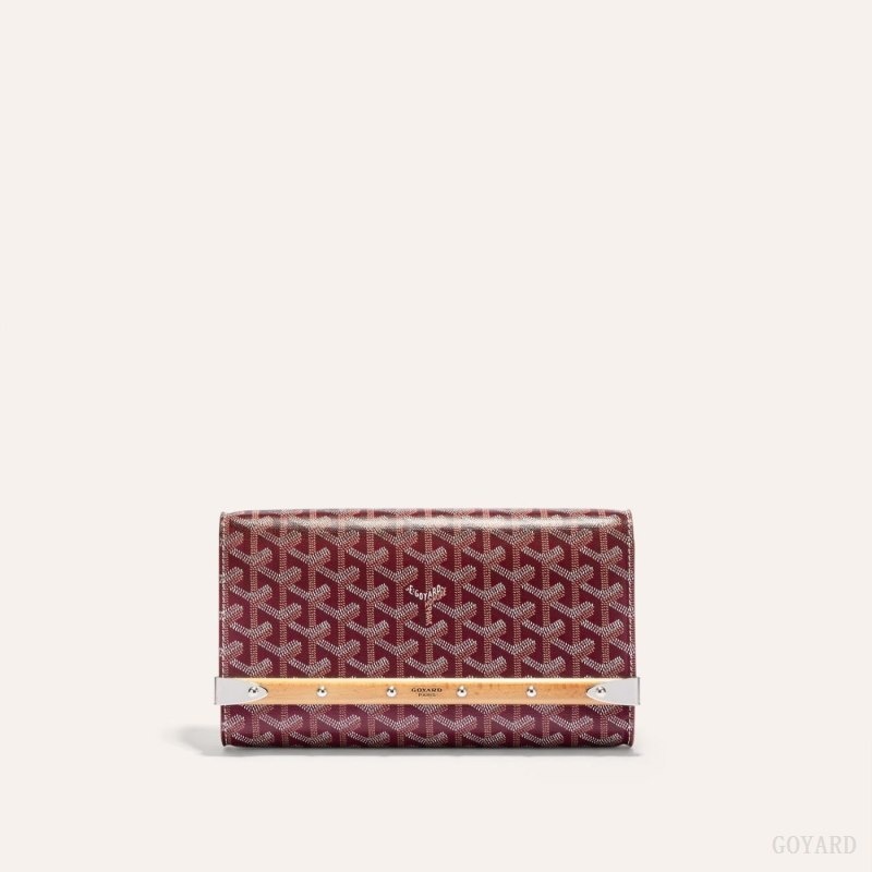 Burgundy Goyard Monte-Carlo PM Clutch | BZFB2525