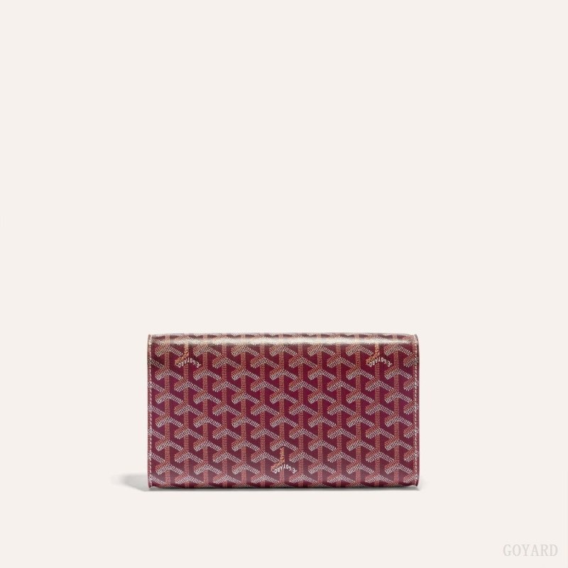 Burgundy Goyard Monte-Carlo PM Clutch | BZFB2525