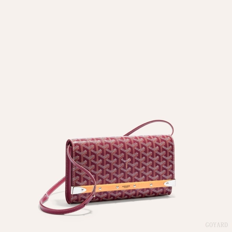 Burgundy Goyard Monte-Carlo PM Clutch | BZFB2525