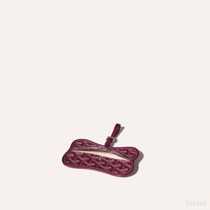 Burgundy Goyard Os Grey Dog pocket | GIOL8422