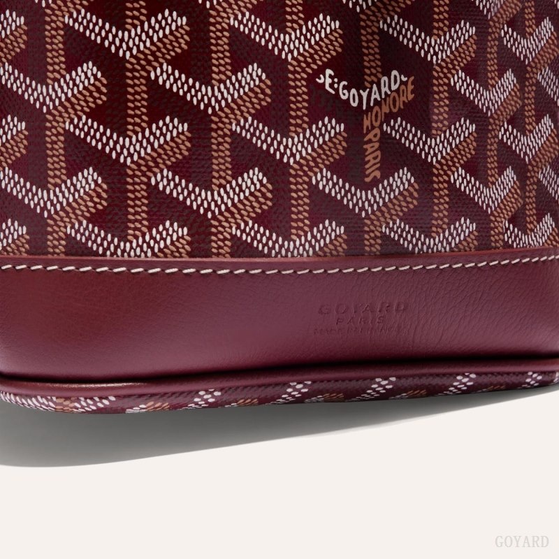 Burgundy Goyard PETIT FLOT BUCKET BAG | MNDU6695