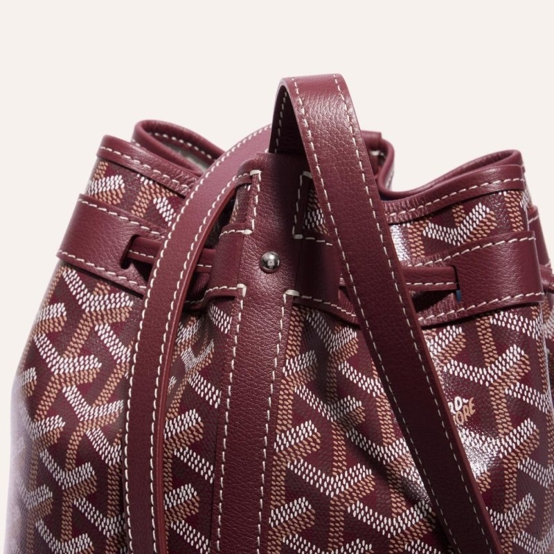 Burgundy Goyard PETIT FLOT BUCKET BAG | MNDU6695