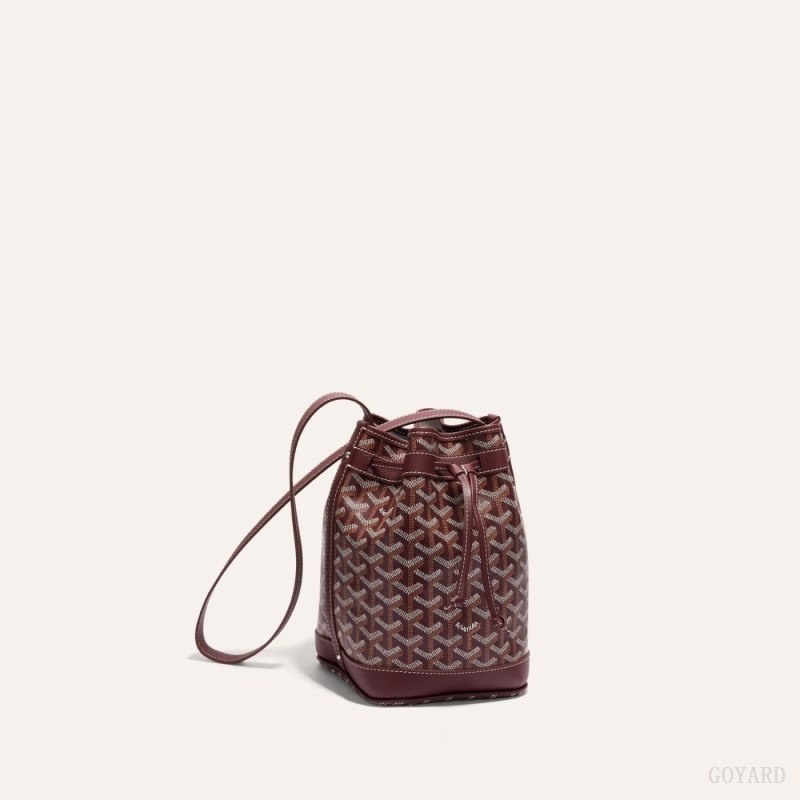 Burgundy Goyard PETIT FLOT BUCKET BAG | MNDU6695