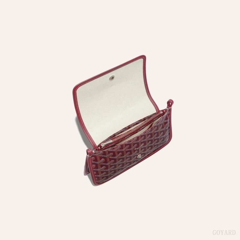 Burgundy Goyard PLUMET POCKET WALLET | GIIS2631