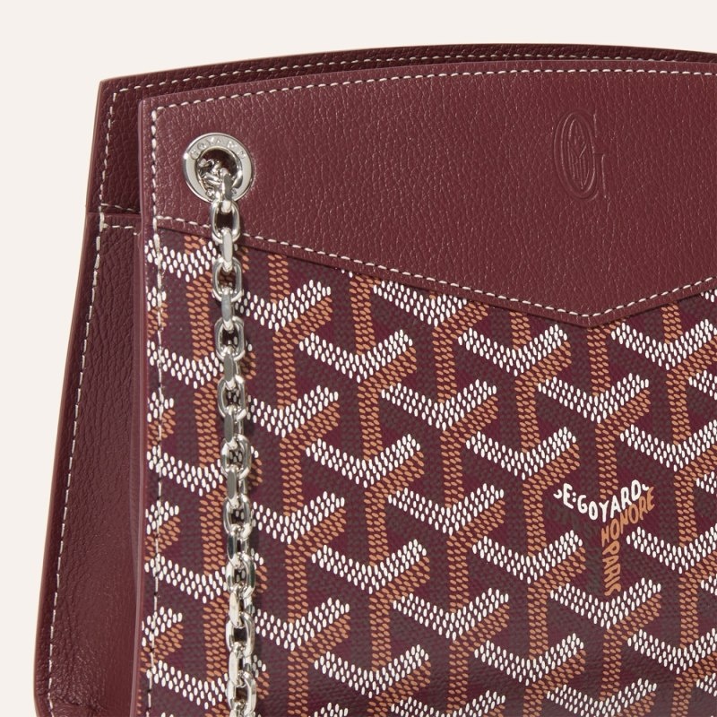 Burgundy Goyard Rouette Structuré Mini Bag | FZVF3032