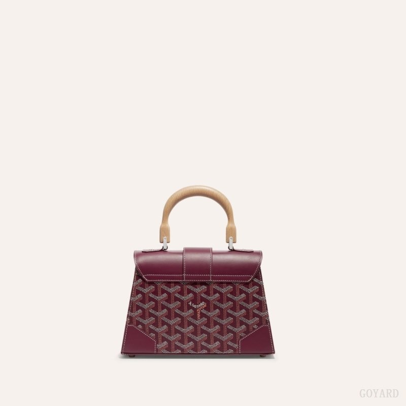 Burgundy Goyard SAÏGON STRUCTURE MINI BAG | KCBZ3540