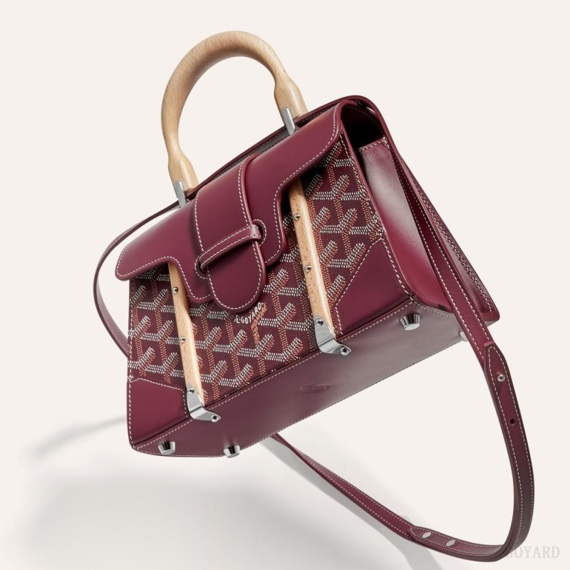 Burgundy Goyard SAÏGON STRUCTURE MINI BAG | KCBZ3540