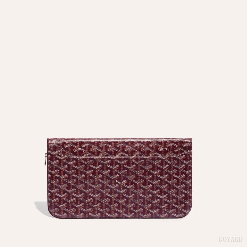 Burgundy Goyard SAINTE-MARIE CLUTCH | HYUB1435