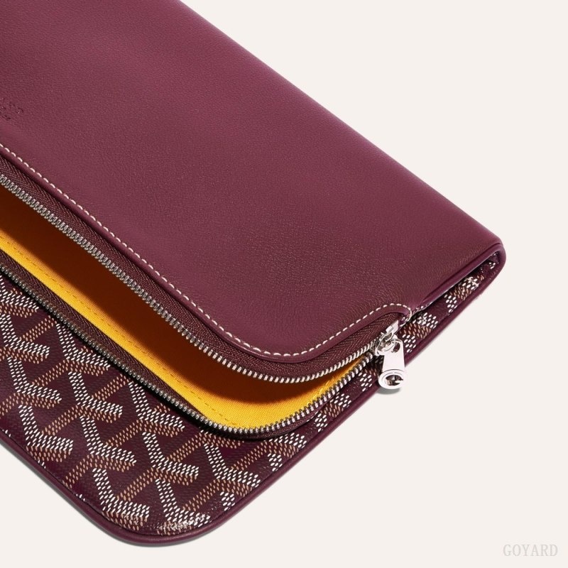 Burgundy Goyard SAINTE-MARIE CLUTCH | HYUB1435