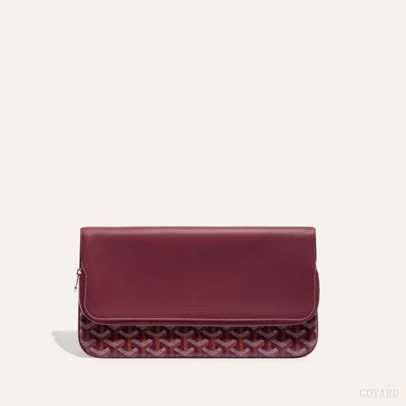 Burgundy Goyard SAINTE-MARIE CLUTCH | HYUB1435